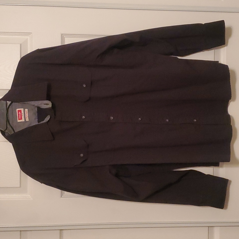 Wrangler Men's Long Sleeve Black Shirt
